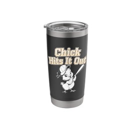 Baseball Baby Chicks Dynamic Active Art Stainless Steel Insulated Tumbler