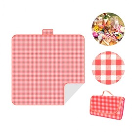 Foldable Plaid Picnic Mat (1M Width) 1.5M Yellow 3ea