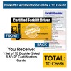 Forklift Operator Safety Training Cards - 10 Cards - Forklift