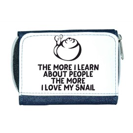 The More I Learn About People The More I Love My Snail Person Animal Lover Pets Stylish Ladies Purse