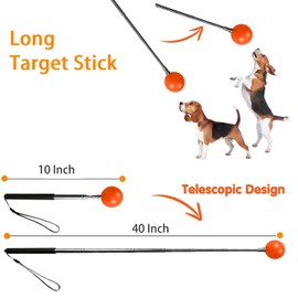 Training Kit - 1 Target Stick, 1 Training Clicker, 1 Whistle - Dog Training Equipment Tools, Cat Toilet Trainer Kit, Agility Training Lure Course For Dogs, Kitten Puppy Behavior Aids Trick (B Type)