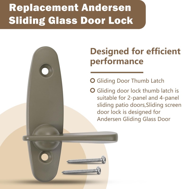 ArrogantF Gliding Door Thumb Latch Replacement for Andersen Sliding Glass
