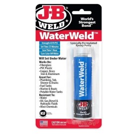 J-B Weld 8277 WaterWeld Epoxy Putty Stick - 2 oz., Off White, Free Shipping