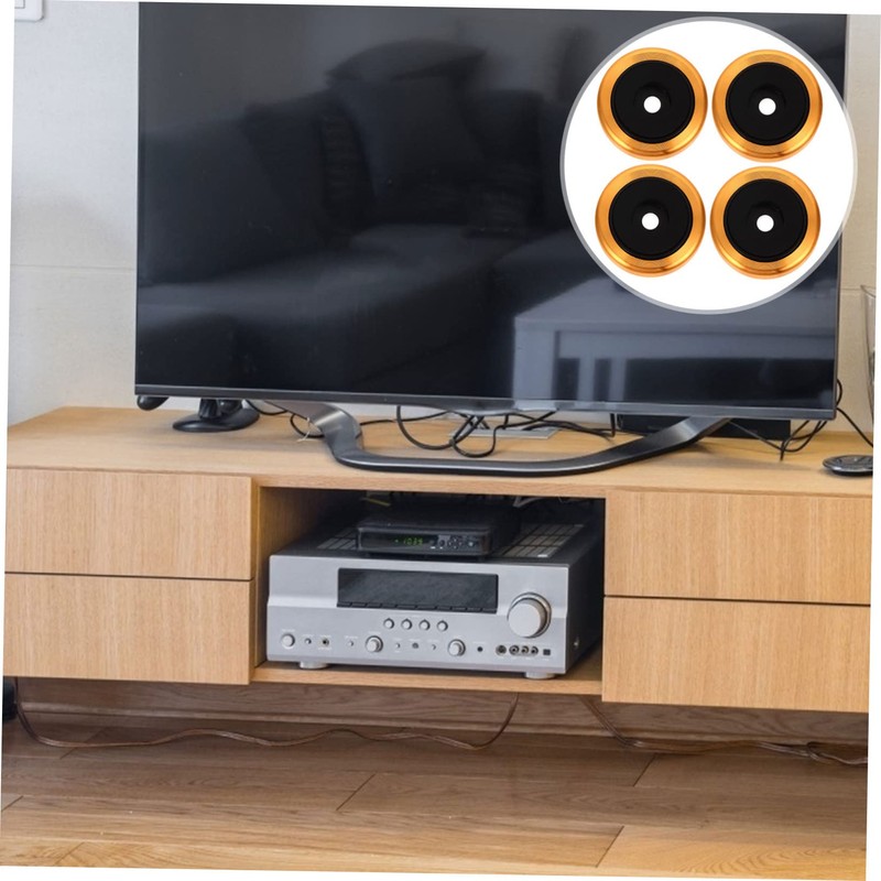 LABRIMP 4pcs Vibration Speaker Isolation Feet Pads for Amplifiers and