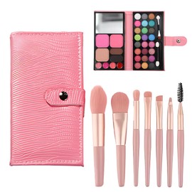 kids Make Up, Kids Makeup Sets For Girls，33 Colors Makeup Kit For Girls With 8 Washable Brushes, Perfect For Birthday Parties, Stage Performances, And Creative Play