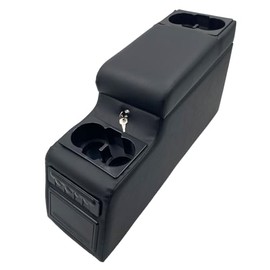 LOOYE Truck Center Console Truck Seat/Bench Organizer for Jeep CJ5 1976-1983,Jeep CJ7 1976-1986,Jeep Wrangler(YJ) 1987-1995 (Black)