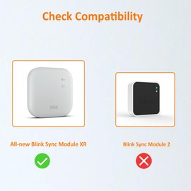 All-New Outlet Mount Compatible with Blink Sync Module XR | Module XR Accessories Wall Holder Mounting Bracket | No Messy Wires, No Tool or Screw Needed | USB-C Cable Included