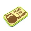 Fear The Beard Brown PVC Airsoft Velcro Patch