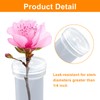 Unlorspy 50Pcs Plastic Stem Water Tubes, Clear Flower Vials with