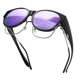 GEGURI Sun Glasses Over Glasses Women's, Fit Over Glasses Polarized Sunglasses For Women, 100% UV Protection
