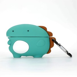 TYOROY 3D Cute Dinosaur Case for Airpod 3rd Case,3D Cute Cartoon Soft Airpod 3 Case,Kids Teens Boys Girls Women Lovely Dinosaur with Keychain for Airpod 3rd Gen Case 2021 (Dinosaur)