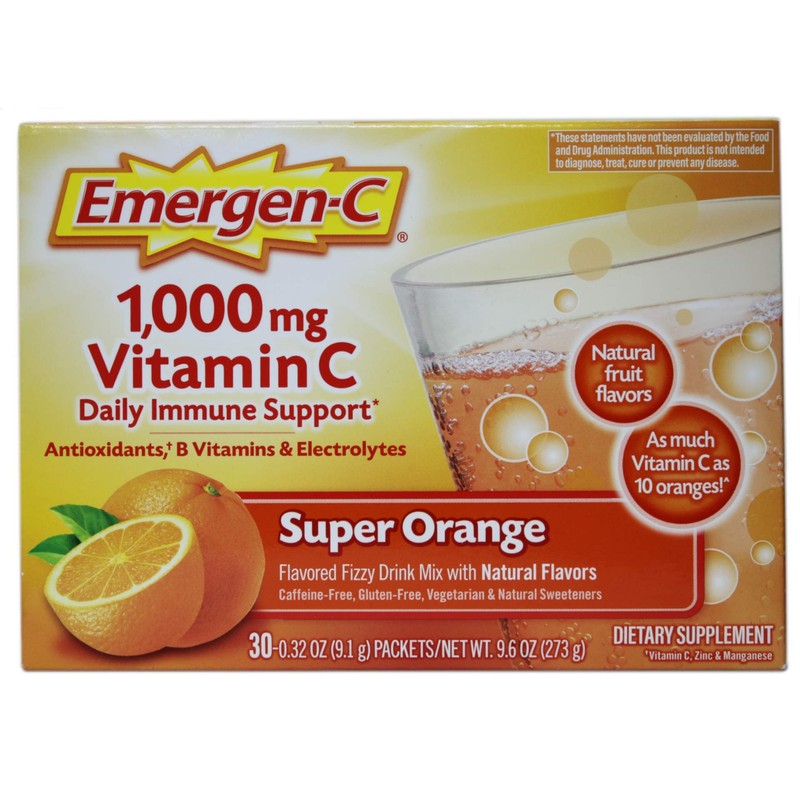 Emergen-C 1000 mg Vitamin C - Super Orange Flavor Pack