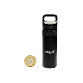 Oqard Capsule Waterproof Container Screw Cap Tube with Gift Bag for matchsticks, coins, notes on outdoor camping trip.