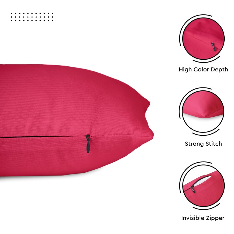 Encasa Homes Cushion Covers, 2 Pieces, 3 Sizes