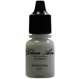 Glam Air Airbrushsh Eye Shadow Colors Water-based 0.25 Fl. Oz. Bottles of Eyeshadow( Choose Your Colors From Menu) (E13- HUSHED GREY)