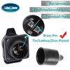 DARKGUARD 2Pieces 3 Pin Tractor Socket 12v 24v,3pin Trailer Socket,