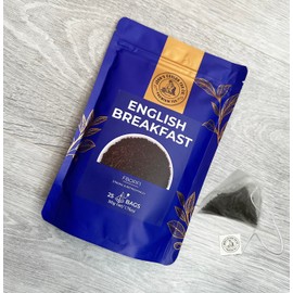 Ceylon English Breakfast Tea Bags - Classic Morning Blend FBOPF1 Black Tea - Strong, Rich & Aromatic 25 Tea Bags
