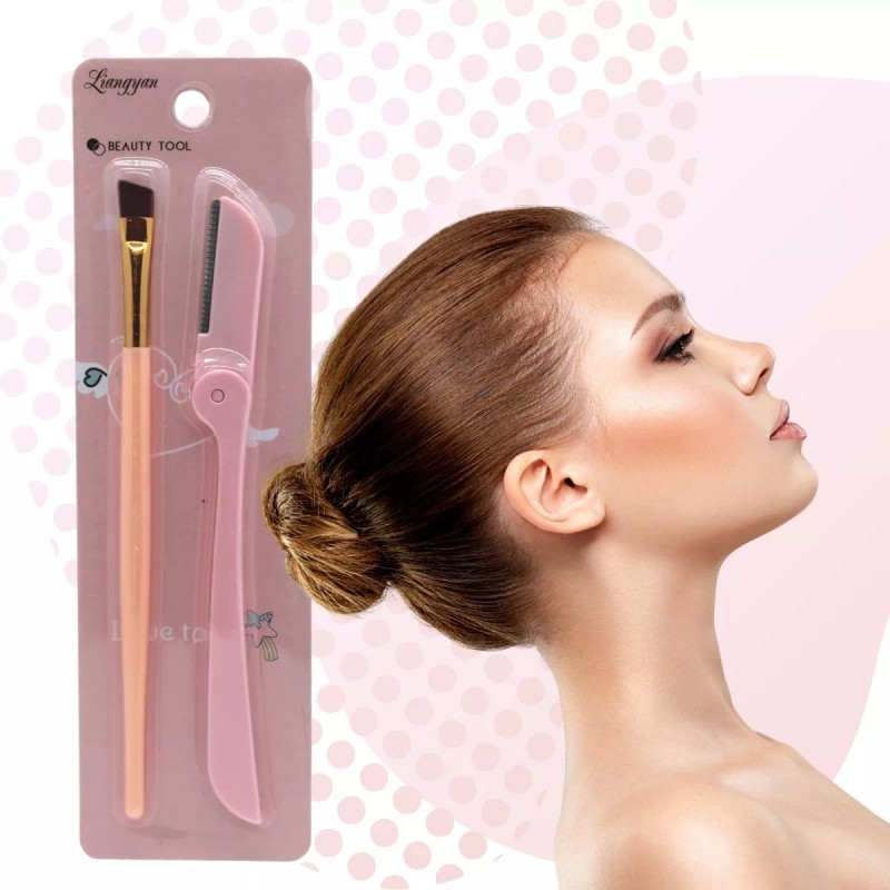 May Brocha Angular Ceja Pincel Maquillaje Perfilador Corrector