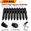 CYLBAQ Square Head Screwdriver Bits, 10pcs SQ2 Square Drive Bit