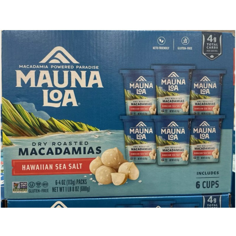 Mauna Loa Premium Roasted Macadamia Nuts, Hawaiian Sea Salt Flavor,