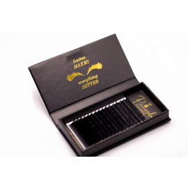 Eyelash Extensions Pineapple Lashes Curl C|D|CC 0,05 0,07 0,10 0,15 Real Deep Black Colour Silk Korean Handmade Professional/Beginners Lash Makeup Artist Fan Fluffy Effect 16 Rows Tray (D 0,15 11mm)