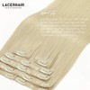 Lacer Hair Ultra Seamless Real Hair Extensions Clip in Human