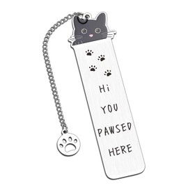 Cat Lover Gifts for Women, Cat Gifts for Cat Lovers, Cat Bookmark, Kids Bookmarks, Bookmarks for Book Lovers, Easter Basket Stuffers for Teens, Kids Easter Basket Stuffers, Black Cat Gifts