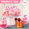 Jingmore 50 Pcs 9 oz Disposable Flamingo Cups Pink Clear