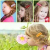 13PCS Daisy Flower Little Girl Hair Clips,Plush Flower Hairpin, Baby