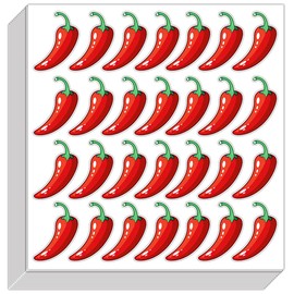 Spicy Red Chili Pepper Stickers Spicy Level Indicator Labels Grocery Store Food Warning Labels for Food Packaging,Restaurants,300 Pcs