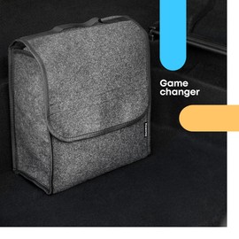 FiNeWaY Universal Car Boot Organiser Storage Bag with Secure Fastening - Holds Tools Breakdown Emergency Travel Tidy Van Caravan (MEDIUM)