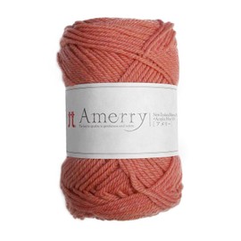Hamanaka Amerry 2261 Wool Knitting Yarn, Medium Weight, Color 27, Pink Color Family, 1.4 oz (40 g), Approx. 120.3 Yards (110 m)