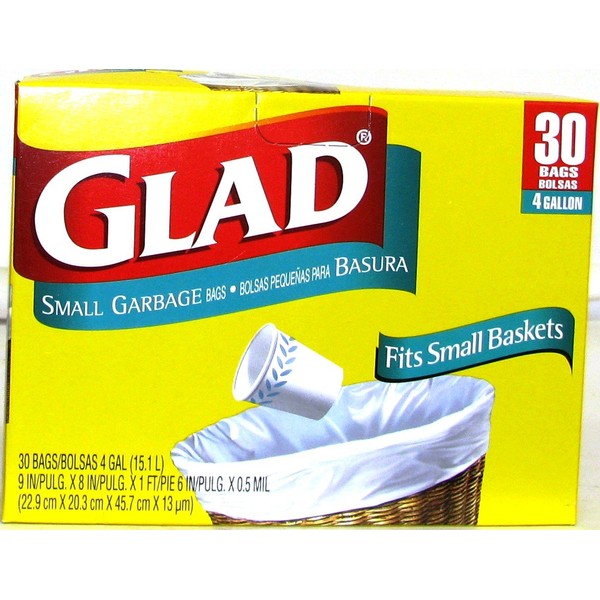 Glad T/B 4gal 30ct,Clorox (Cleaning Lin,150