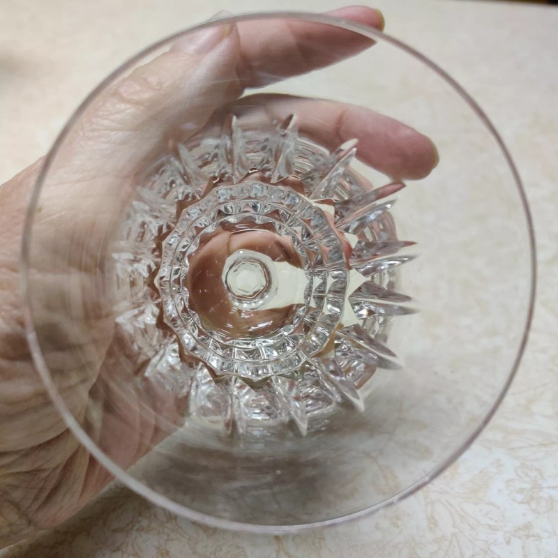 W. M. Dalton French Lead Crystal Wine Glasses Unit No