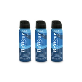 Faultless ReWear Dry Wash Spray for Clothing – Wrinkle Remover, Fabric Refresher Spray, Captures Odors – Like Dry Shampoo for Clothes: Fresh Look W/Out Laundry, 3oz (Mini 3 Pack)
