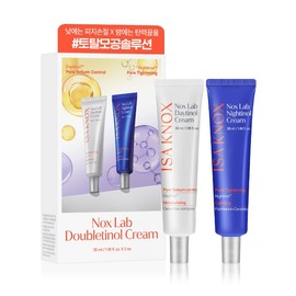 Isa Knox Nox Lab - Juego de crema de doble etinol (paquete de 2, 2.36 onzas líquidas), cuidado coreano de la piel. Set de cuidado de poros con retinol, PDRN y Bakuchiol para hidratación, resplandor y