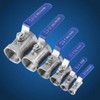 Ball Valve,SUS304 1" DN25 Stainless Steel Reduced Port Pipe Ball
