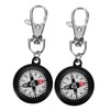 Outanaya Compass Keychain Set for Hiking 2pcs Mini Compass Scale