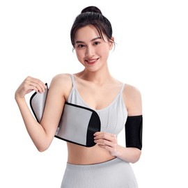 Sawaiko Upper Arm Shaper Sauna Arm Belt, Makeup, Tightening, Compression, Arm Supporter, Muscle Training, Sweating, Sports, Exercise, Arm Trier, Beautiful Arm Cover, Both Arms, Silver Coating, Black, Black