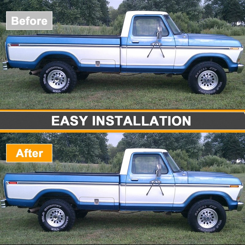 Aexploer LED Side Marker Lights Compatible with F100/150/250/350 1973-1979,for Econoline
