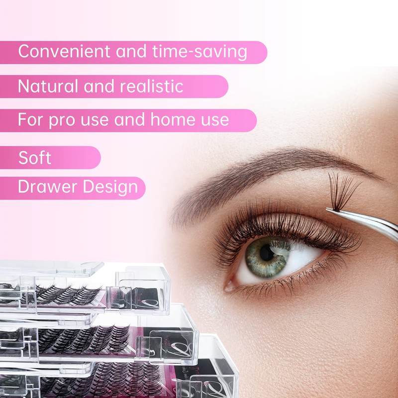 Beauty7 - 10D Eyelash Cluster Volume Lashes Single Eyelashes C-Curl