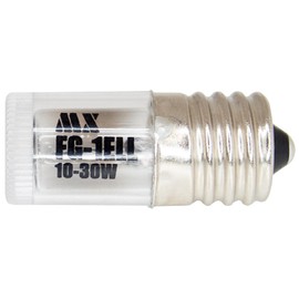 Maxar Electric Glow Globe E-shape FG-1E 2 Pack 10-30 W Base E17 (Screw Type), 2 Packs of Long Life, Approximately 3 Times Than Previous Products, 1 x 1 (Simple Packaging)