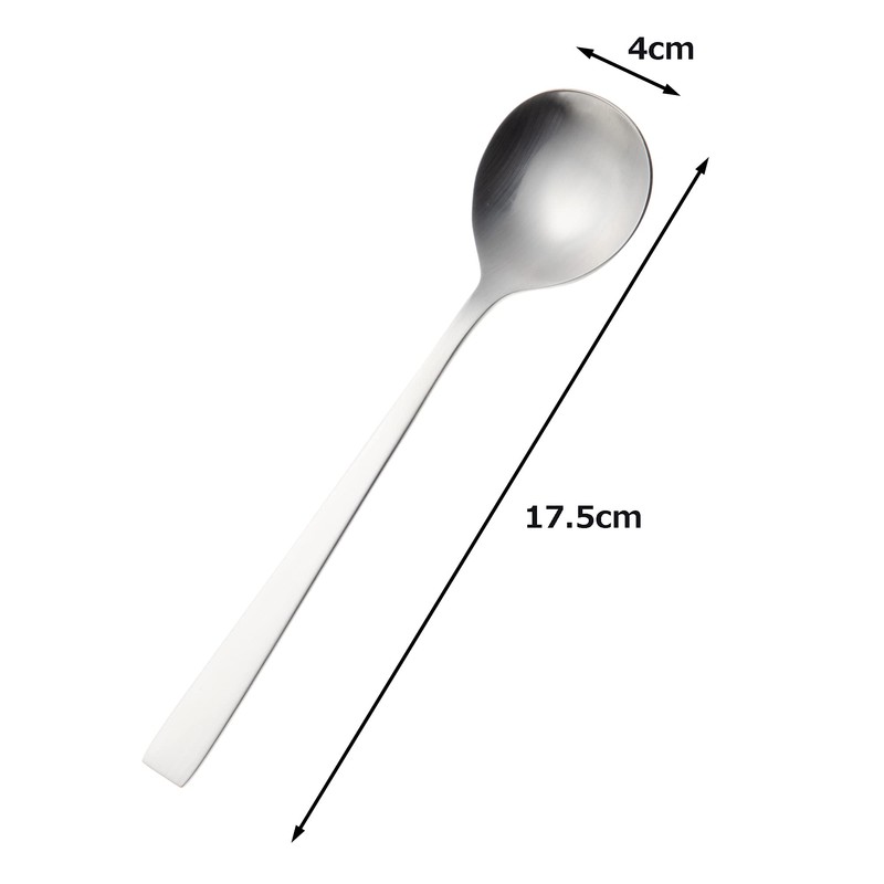 Tsubame Shinko Industries SUNAO Soup Spoon, 6.6 inches (168 mm),