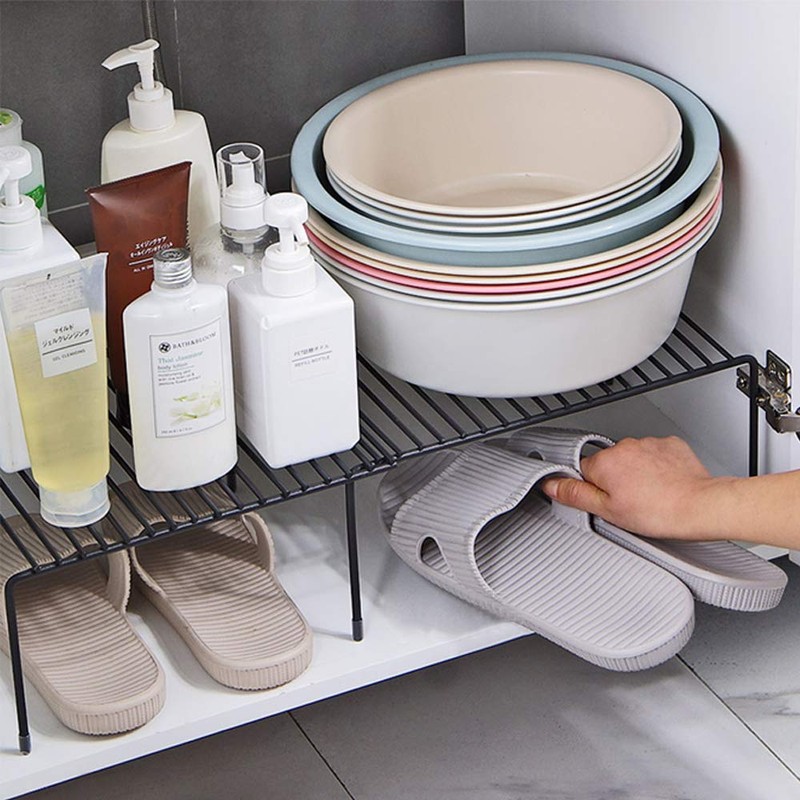 Kitchen Storage Shelf Rack, Spice Rack Expandable Cabinet Organization Storage,