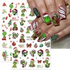 6 Sheets Christmas Nail Art Stickers 3D Christmas Nail Decals