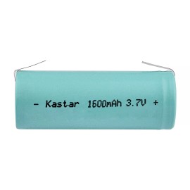 Kastar Kasar NCR18500A 18500 3.7V 1600mAh LI-ION Rechargeable Battery w/ Tabs