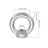 PATIKIL Lifting Eye Nut M5, 10Pcs 304 Stainless Steel Female