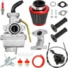 FVRITO PZ20 Carburetor Thumb Throttle Kit Compatible with Tao tao Coolster 125cc 110cc Chinese ATV Quad 4 Wheeler 50cc 70cc 90cc 4 Stroke Engine Kazuma Baja SunL Roketa Vitacci Loncin Lifan Parts