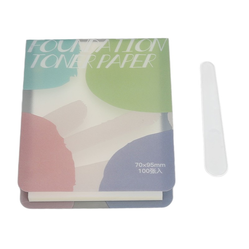 2pcs Liquid Foundation Palette Paper Disposable Makeup Coloring Paper with