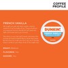 Dunkin' French Vanilla Flavored Coffee, 22 Keurig K-Cup Pods